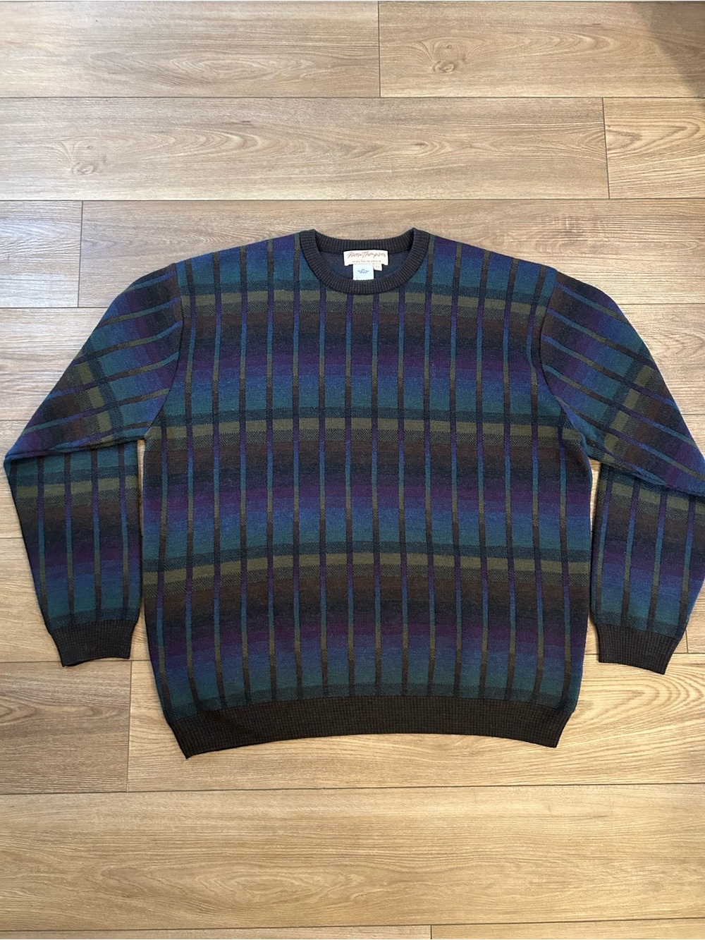 Vintage 90s Norm Thompson Merino Wool Sweater XXL Made in Peru